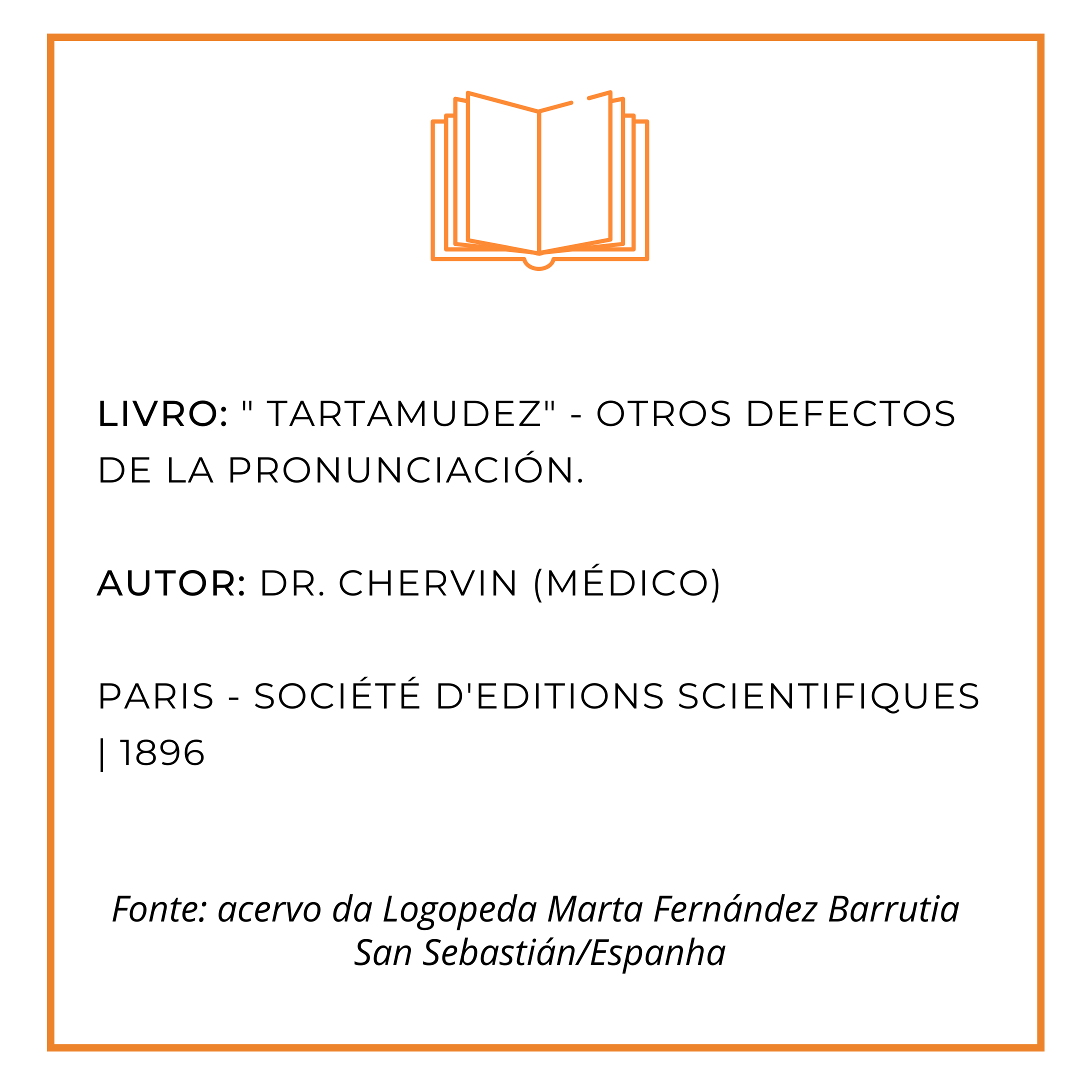 "Tartamudez", 1896